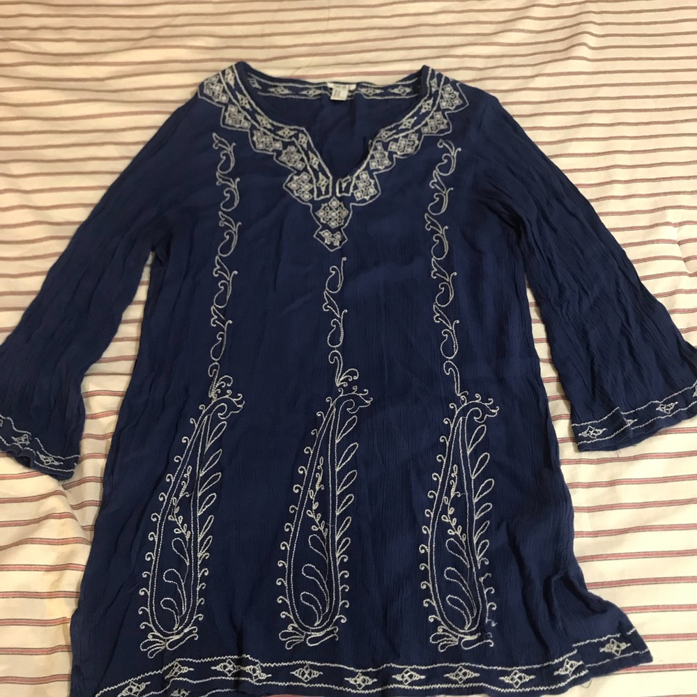 Half sleeve beach blouse